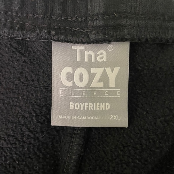 Aritzia TNA Cozy Fleece Boyfriend Sweatpants - Size 2XL - Picture 4 of 4